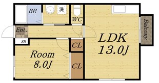 プリメーロ花屋敷の物件間取画像